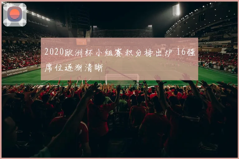 2020欧洲杯小组赛积分榜出炉 16强席位逐渐清晰